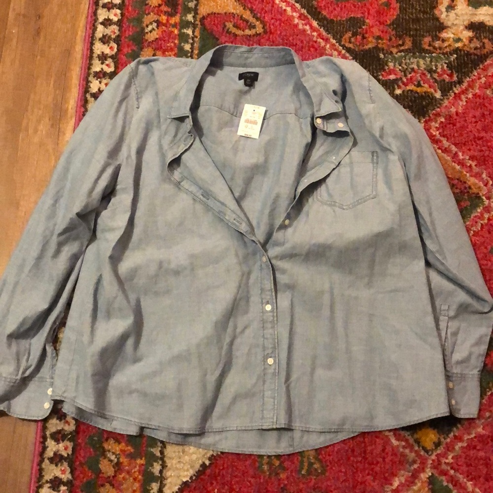 JCrew Pocket Chambray button down